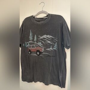 American Eagle Ford Bronco Graphic Tee Oversized XS/S Vintage Wash